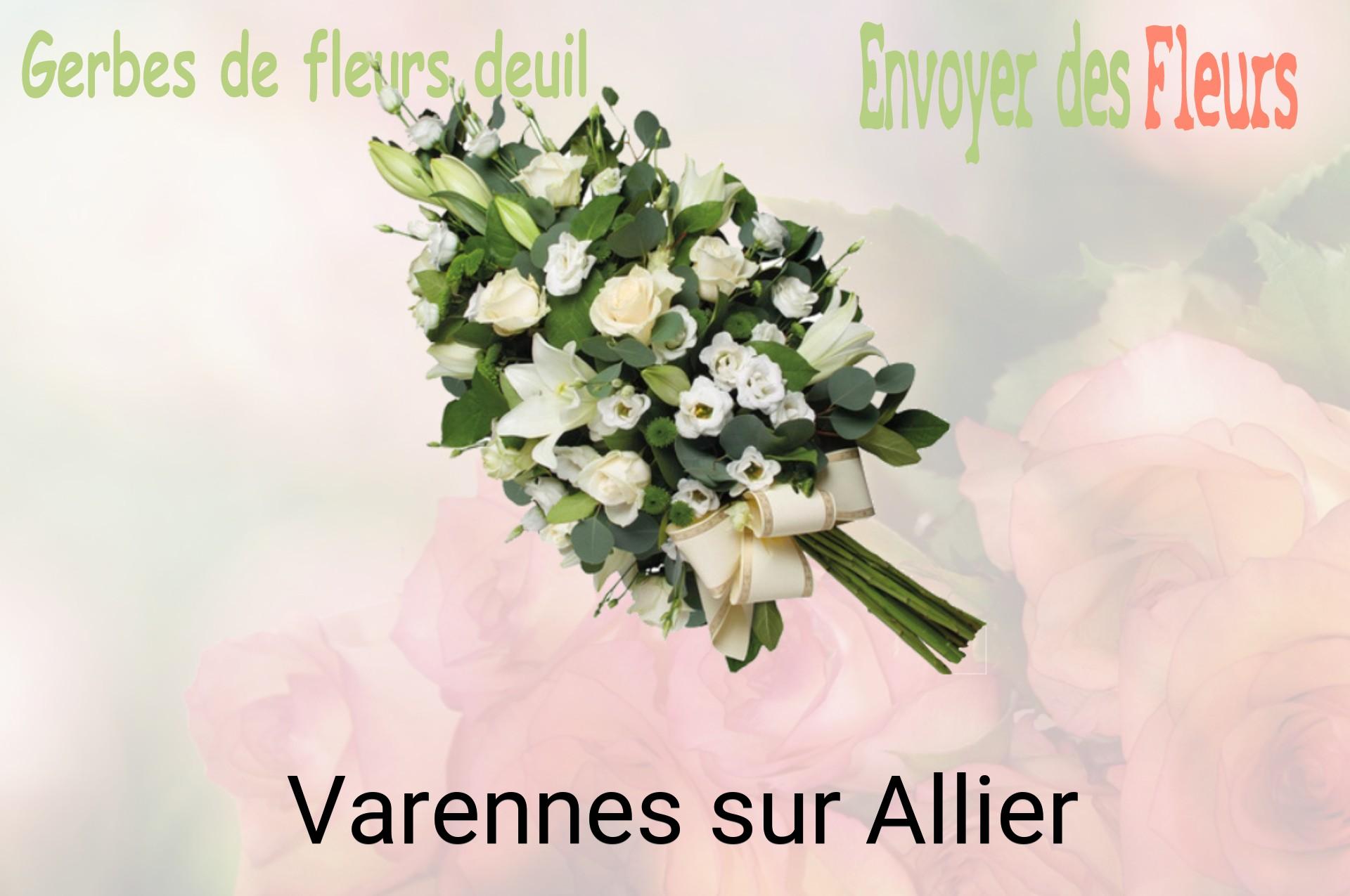 Gerbe de fleurs de deuil livrée à Varennes-sur-Allier